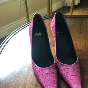 Stuart Weitzman, women’s size 7 1/2 pink stilettos